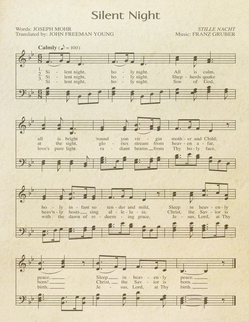 Printable Free Christmas Sheet Music