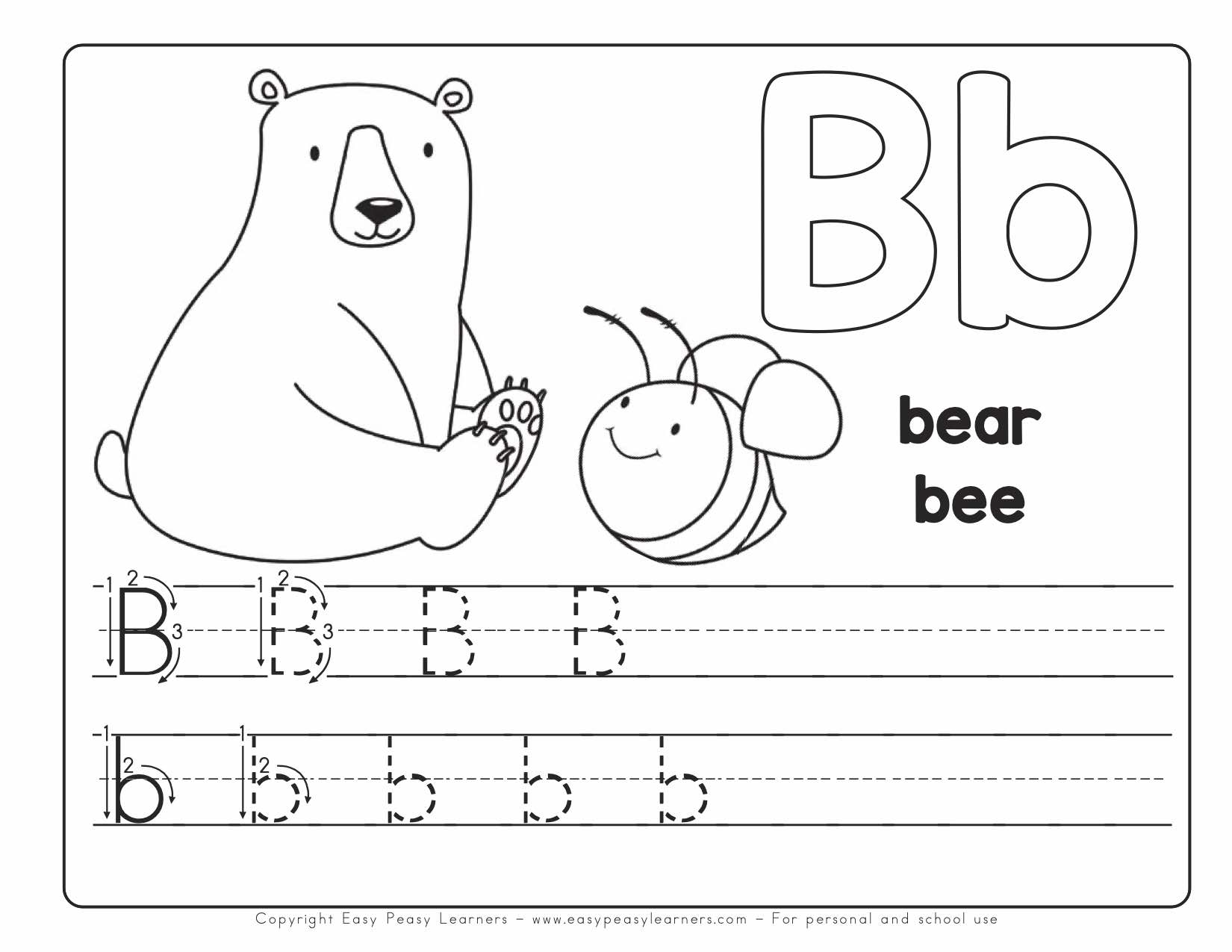 Free Printable Alphabet Book Alphabet Worksheets For Pre K And K 