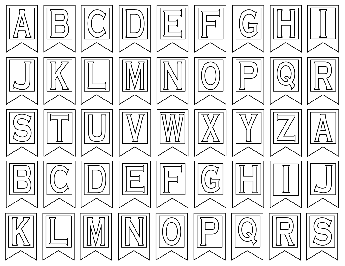 Free Letter Printables For Banners