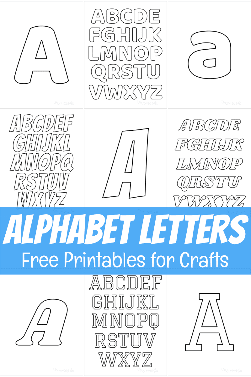 Large Alphabet Letters Printable Free