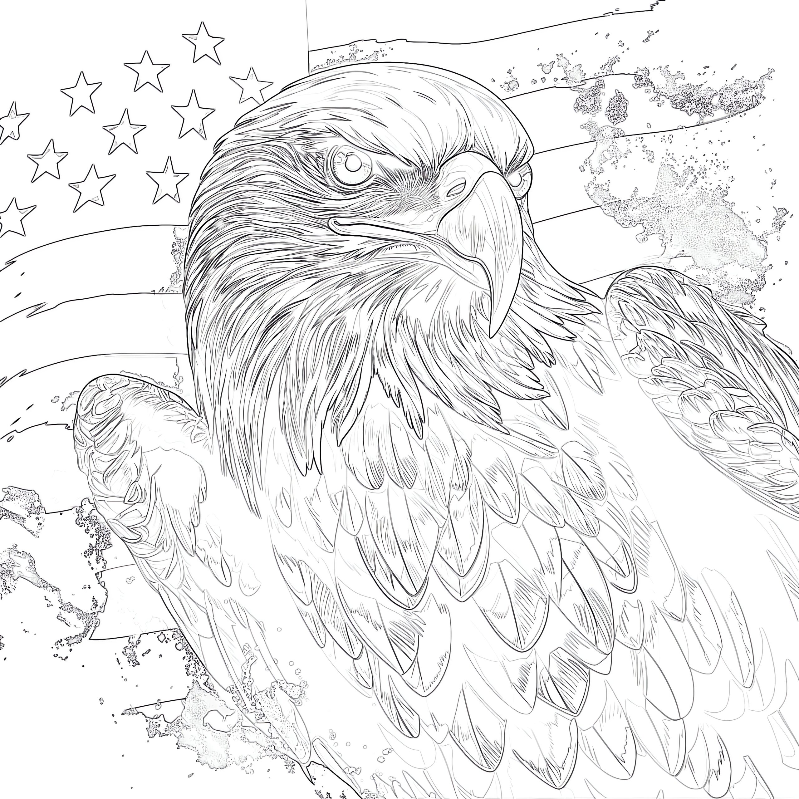 Free Printable American Flag Coloring Page Coloring Pages Mimi Panda