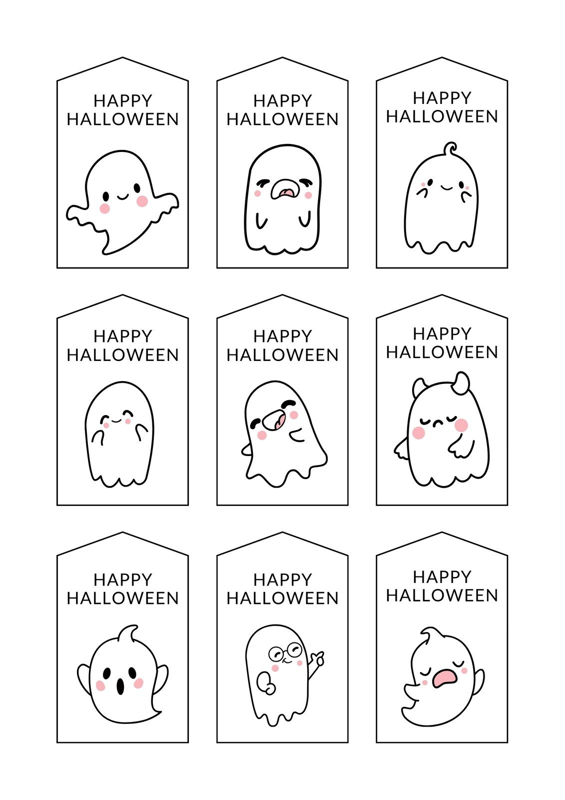 Free Printable And Customizable Halloween Tag Templates Canva