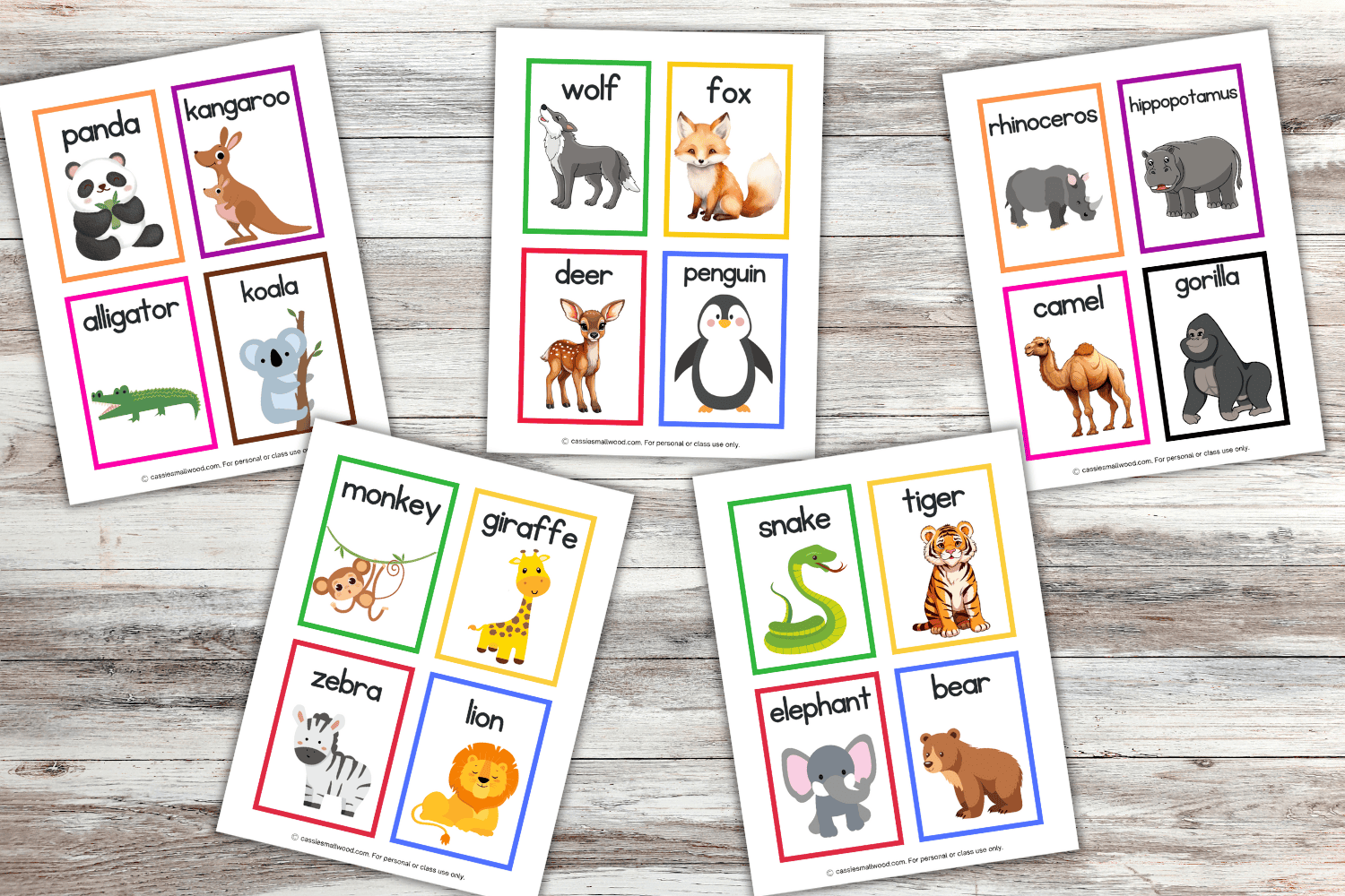 Free Printable Animals