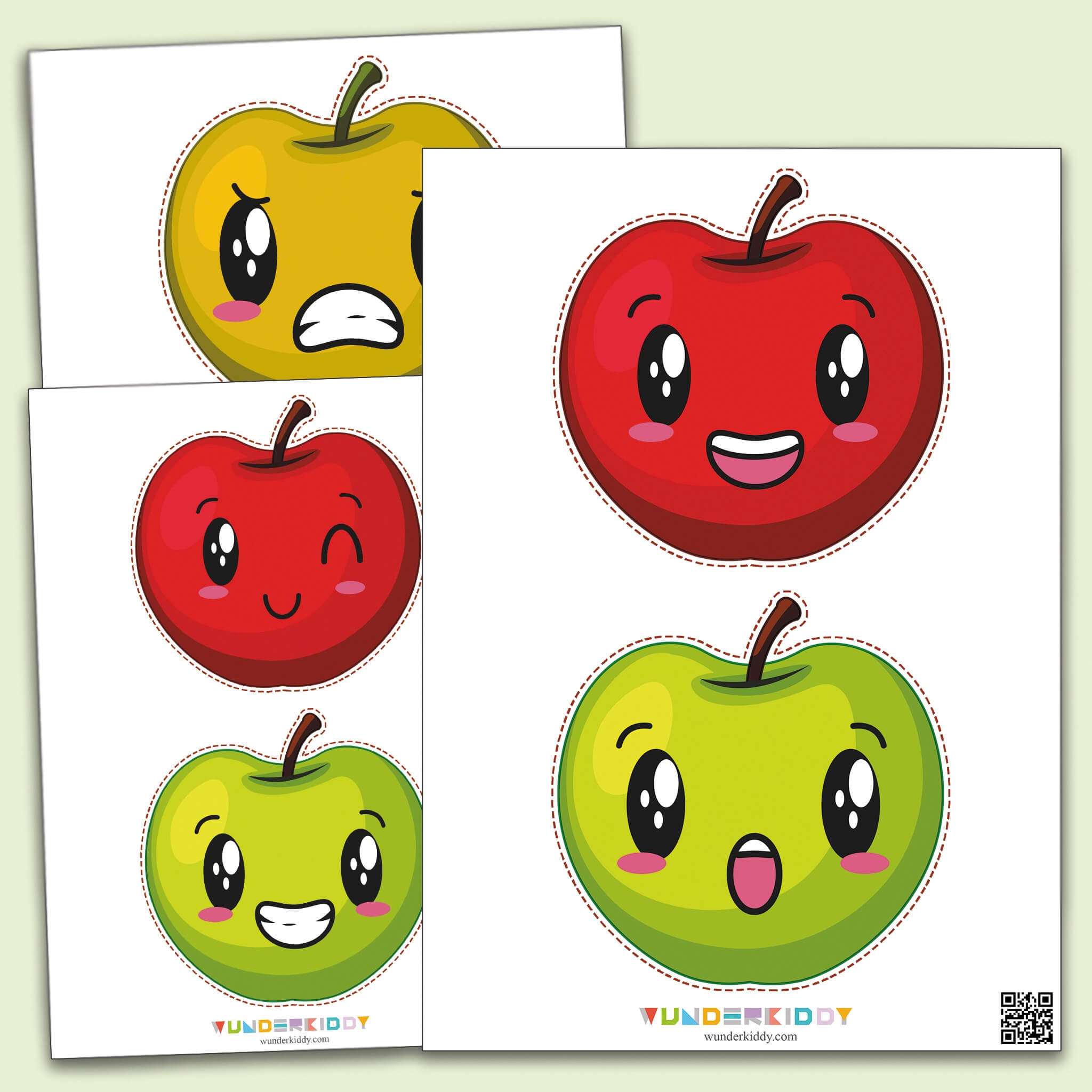 Free Printable Small Apple Template