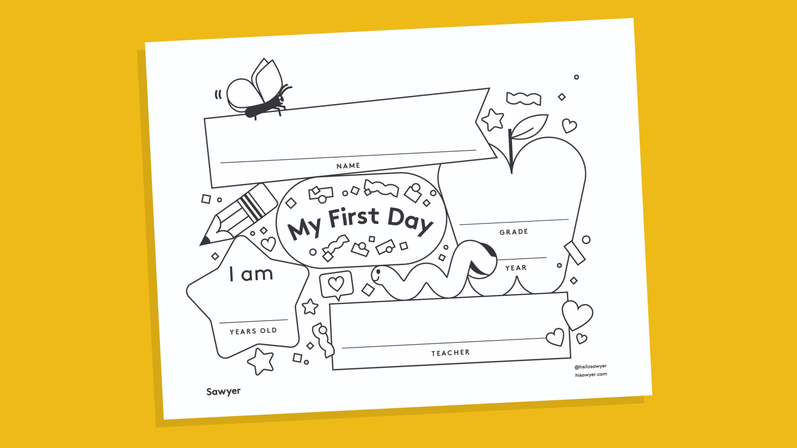 Free Back To School Printables