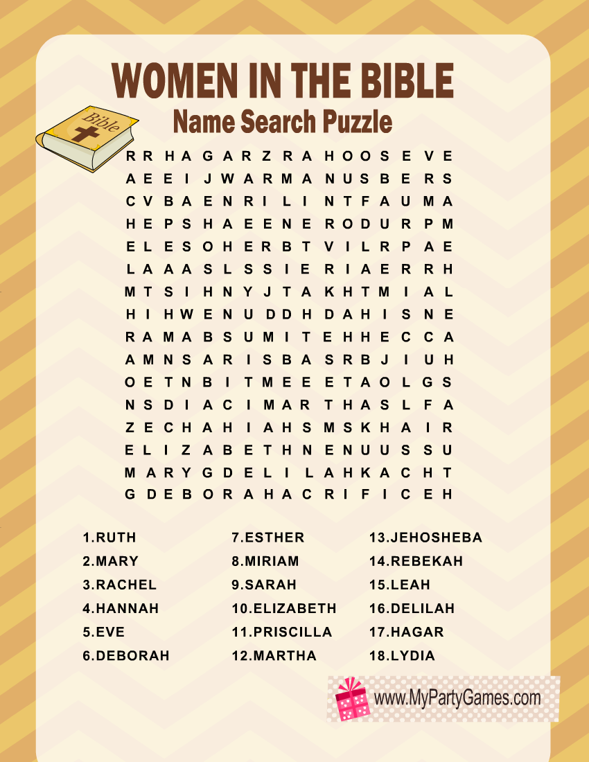 Free Bible Word Search Printable