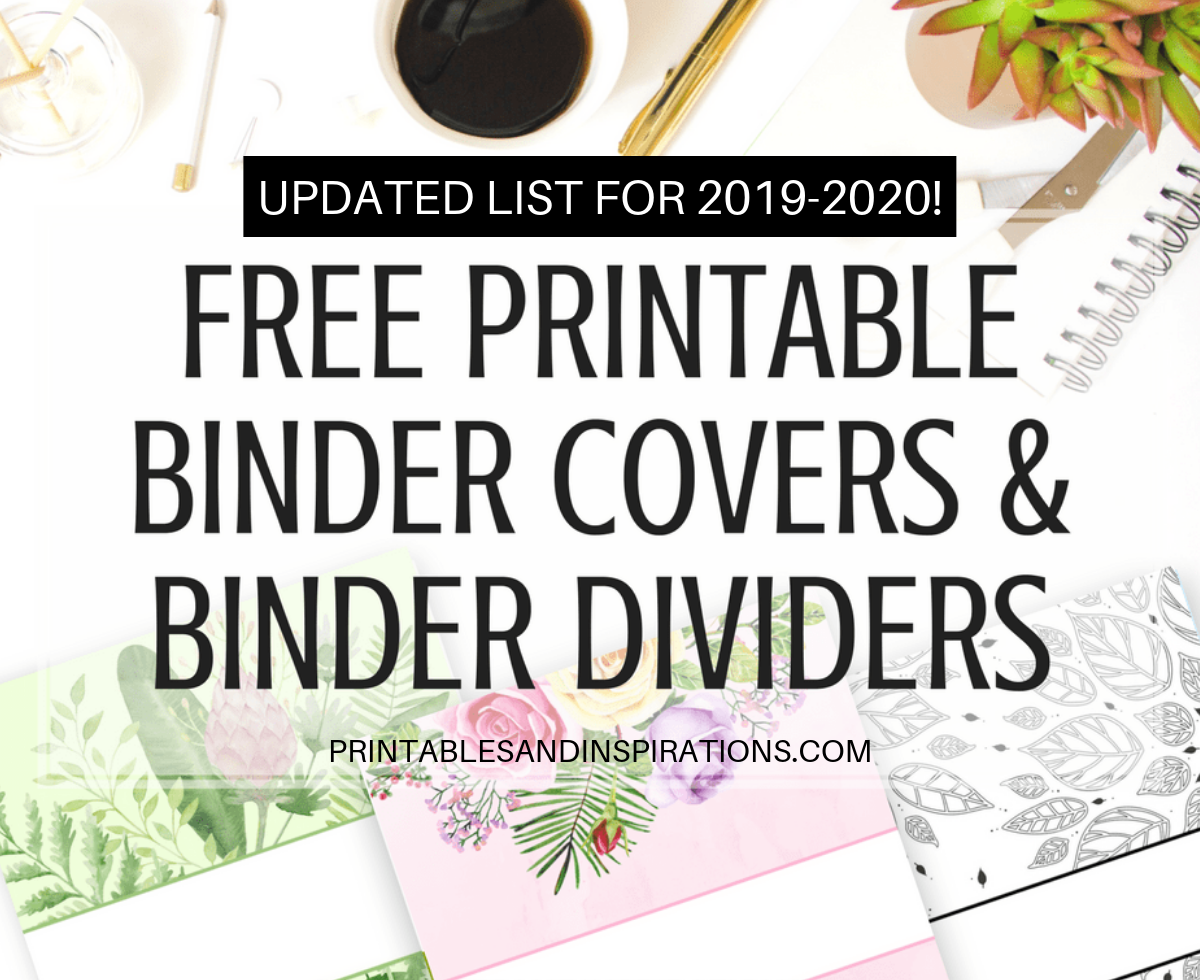 Binder Cover Templates Free Printable