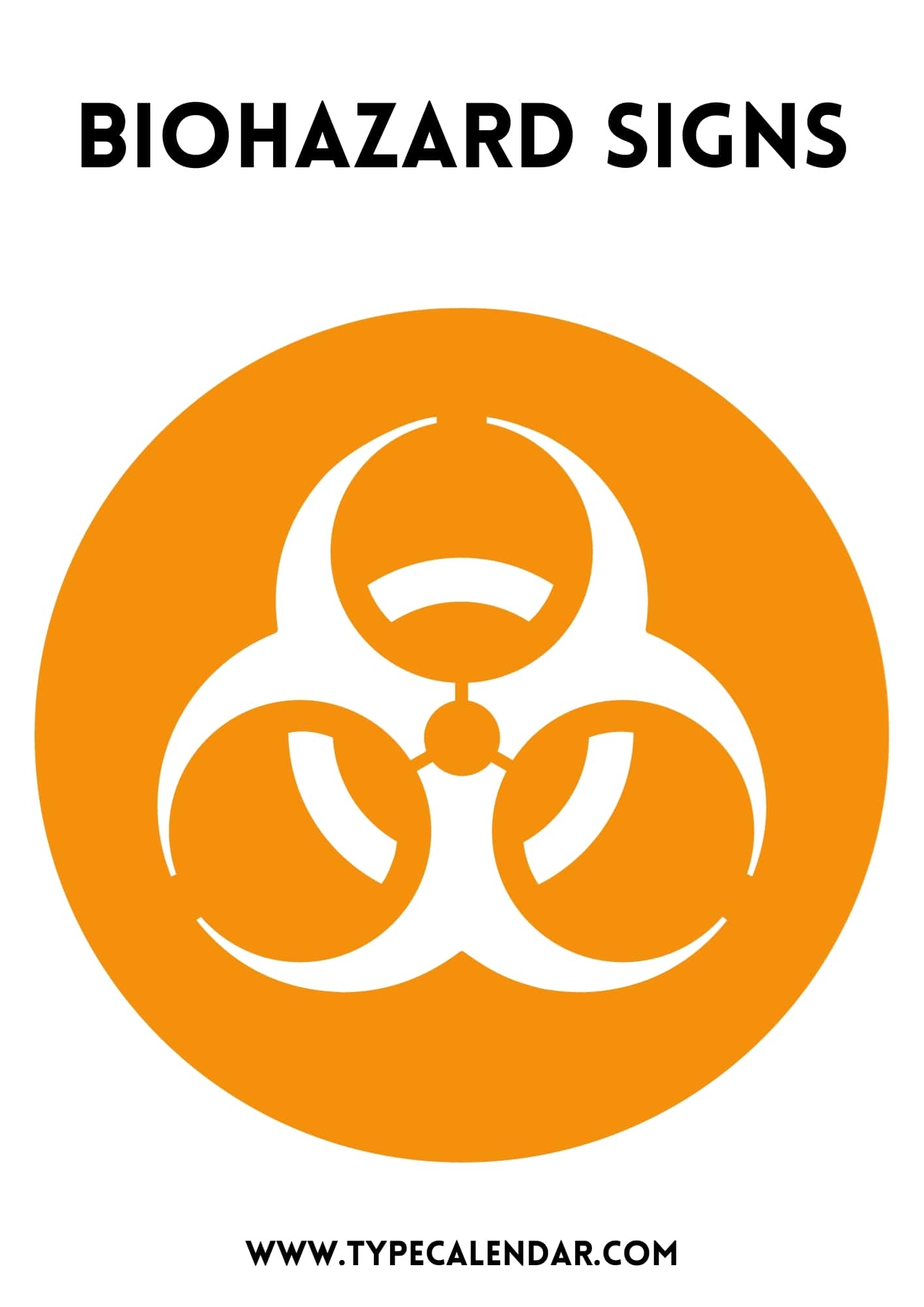 Free Printable Biohazard Sign Templates PNG PDF Colors Labels