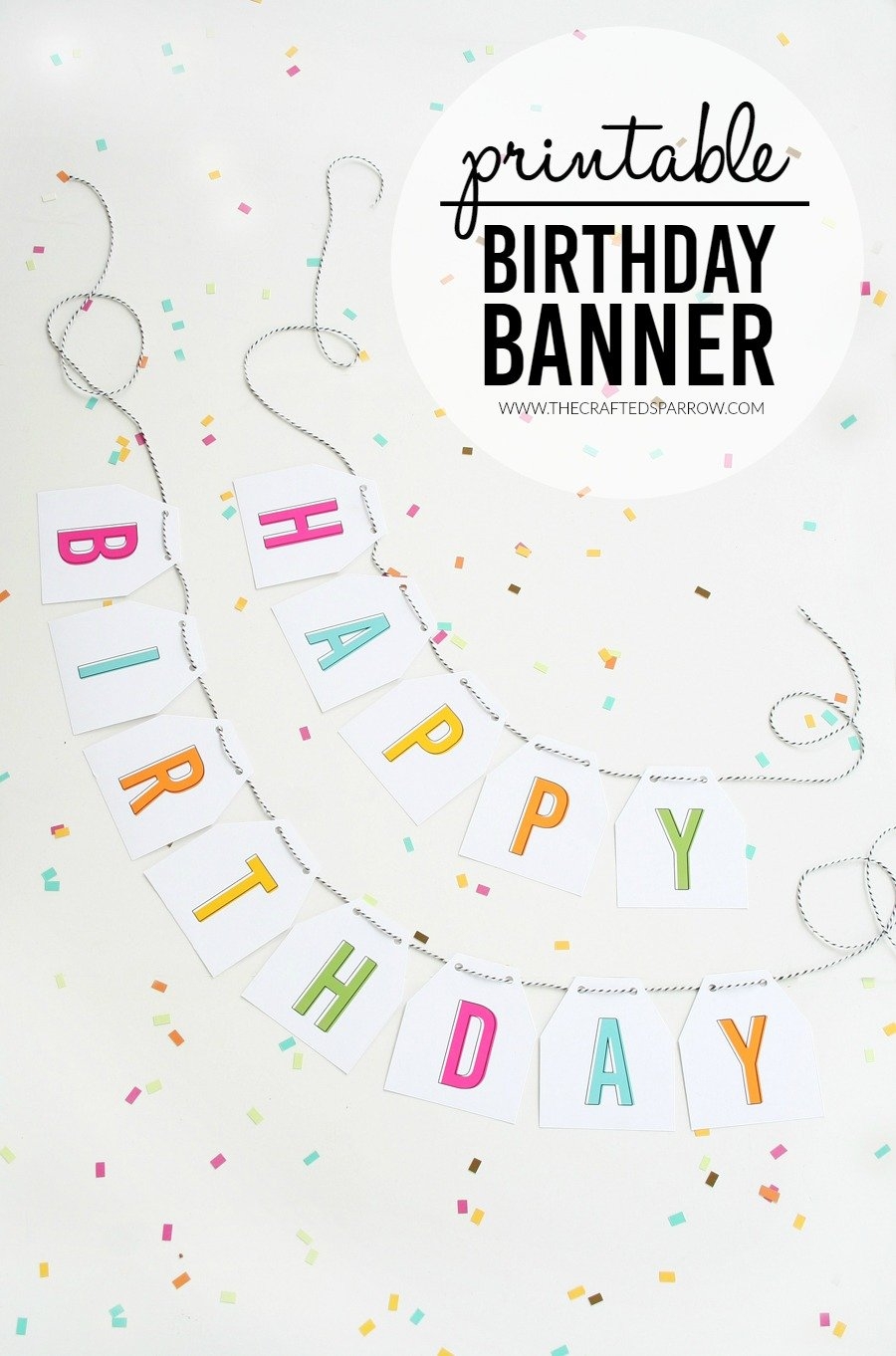 Free Happy Birthday Printable Sign