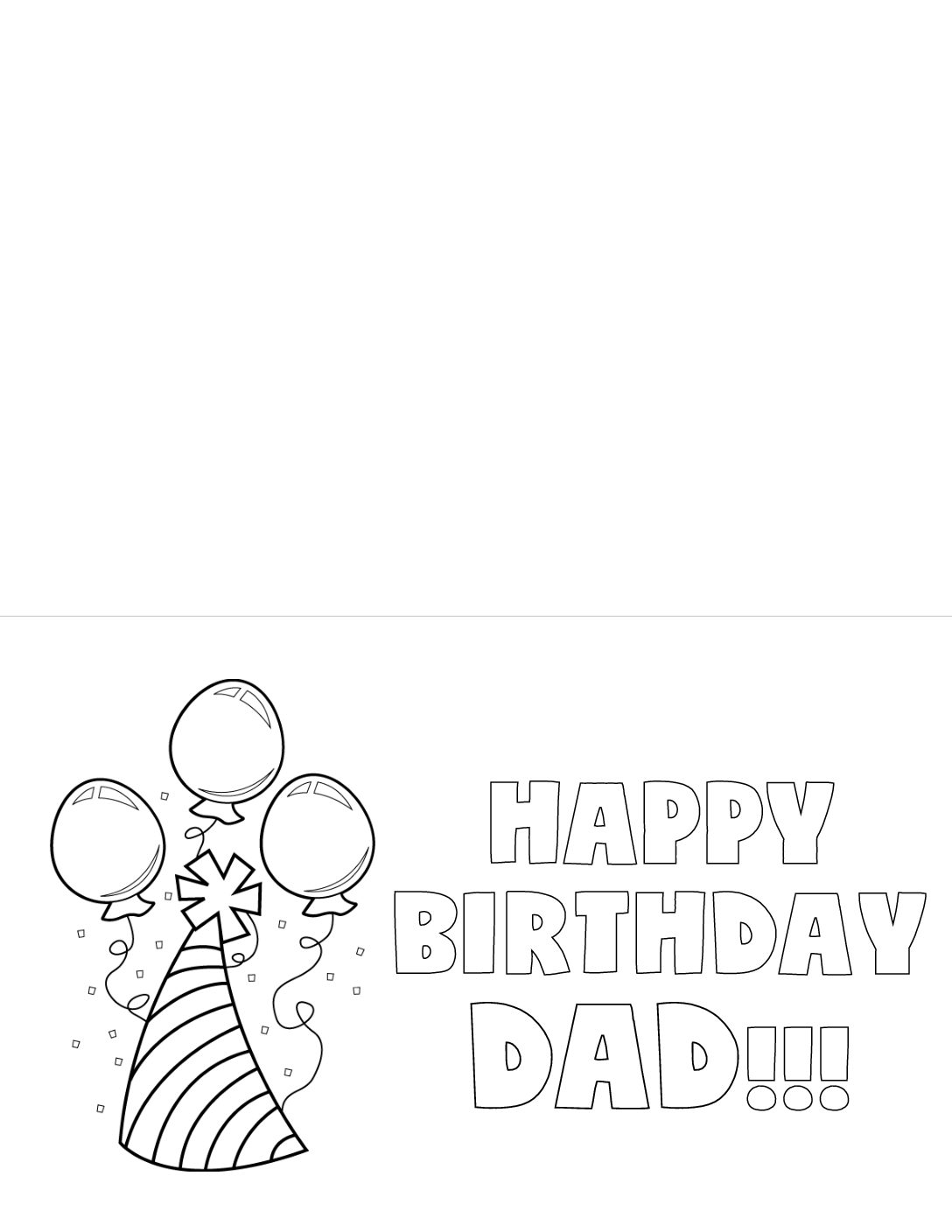 Free Printable Birthday Card Dad Six Clever Sisters Worksheets Library