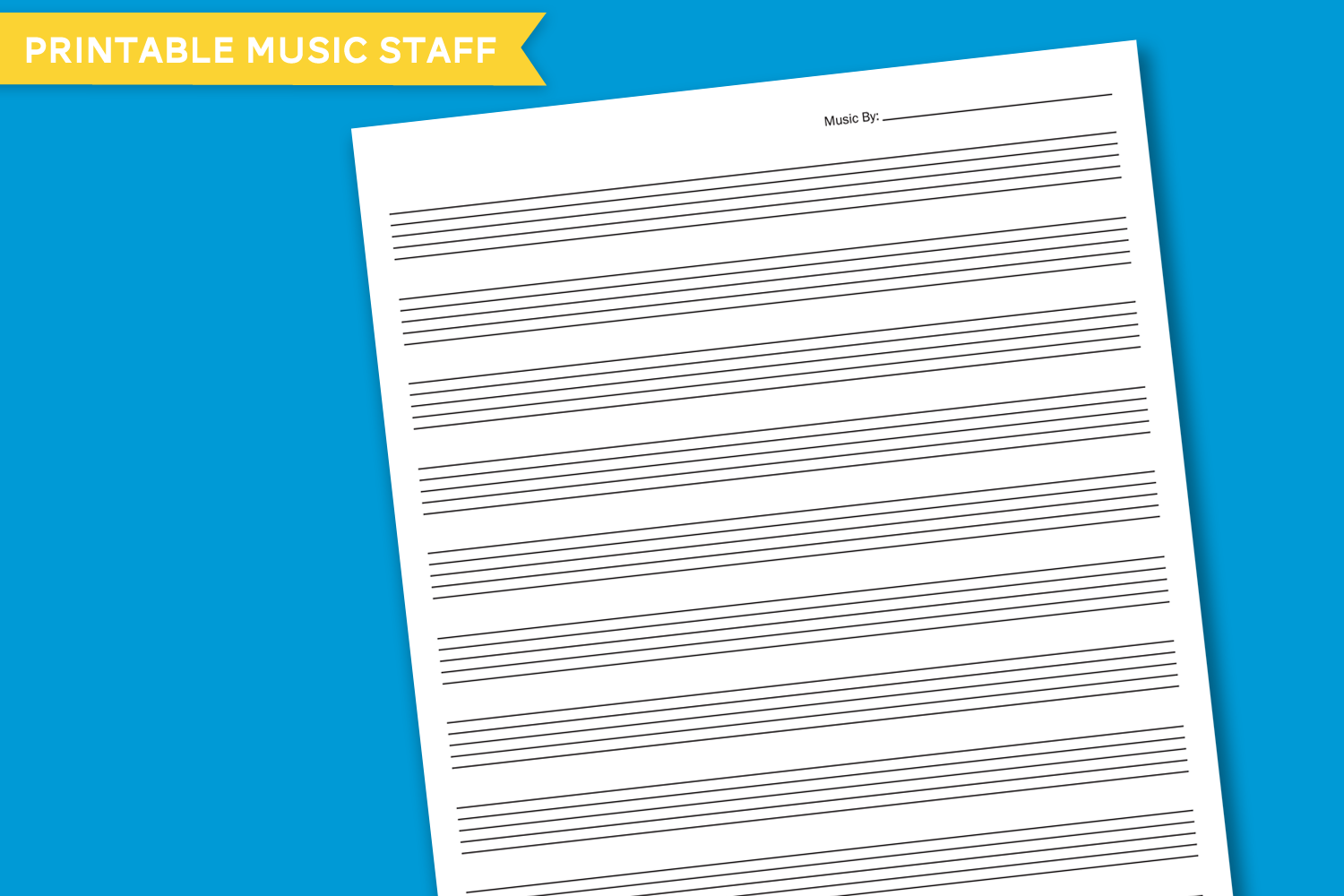 Free Printable Music Staff Paper