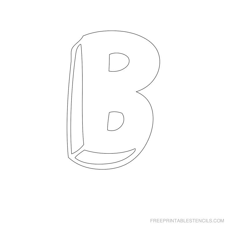 Free Printable Bubble Letter Stencils