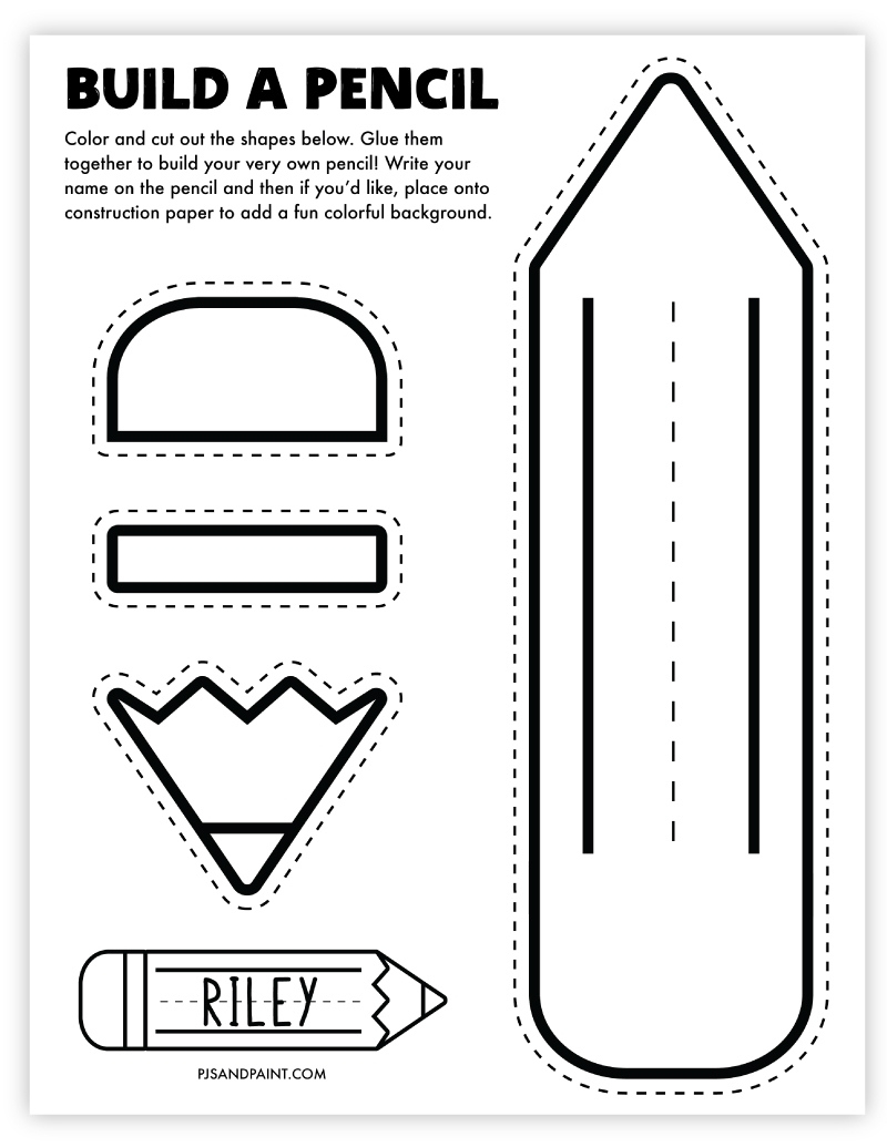 Free Printable Pencil Template