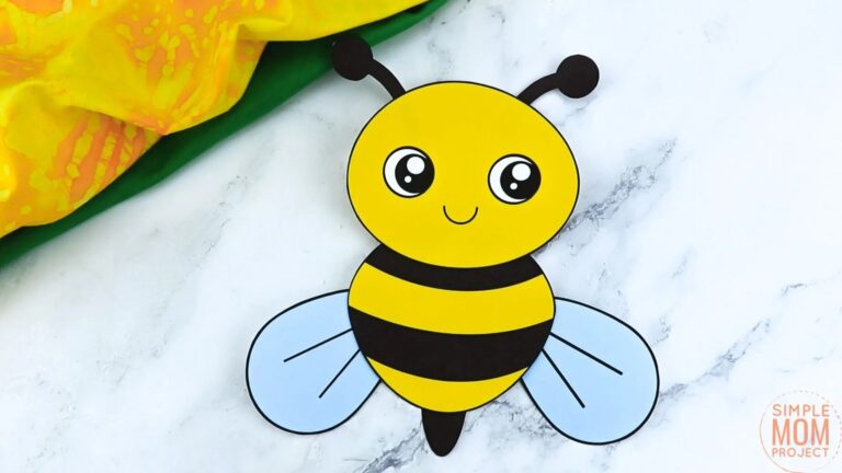 Free Printable Bumble Bee Craft Template Simple Mom Project