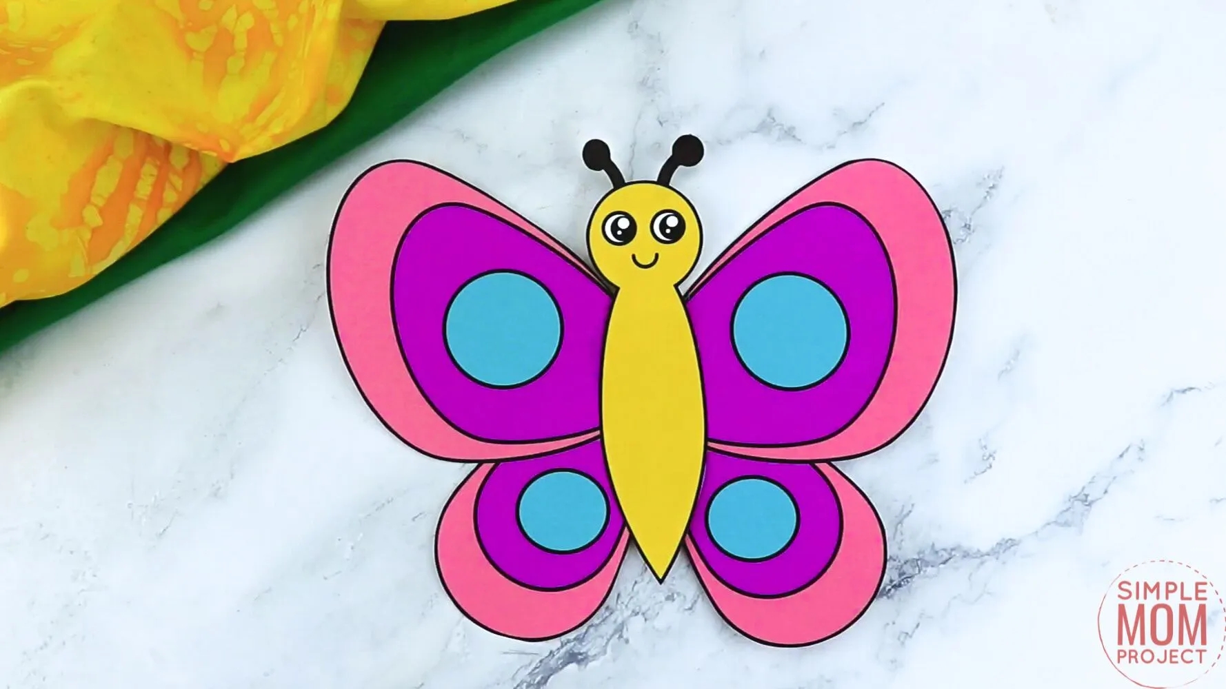 Free Printable Butterfly Craft Template Simple Mom Project