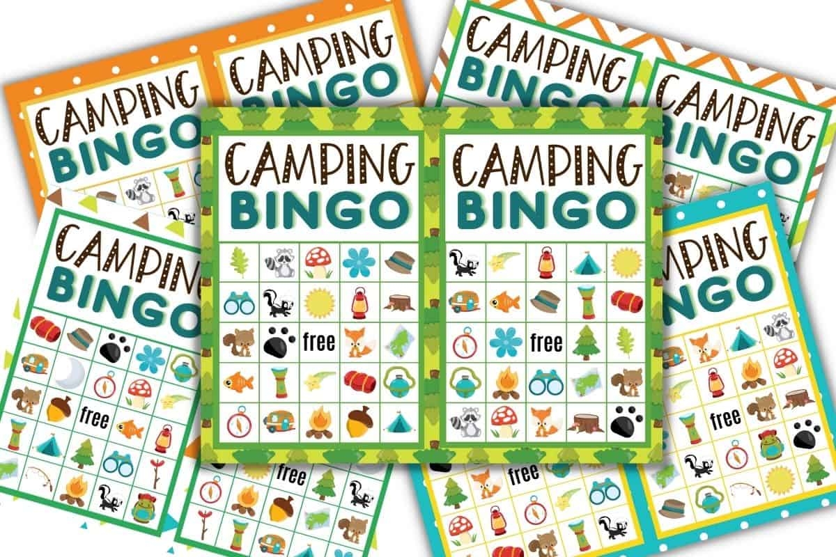 Free Printable Camping Bingo Color Me Crafty