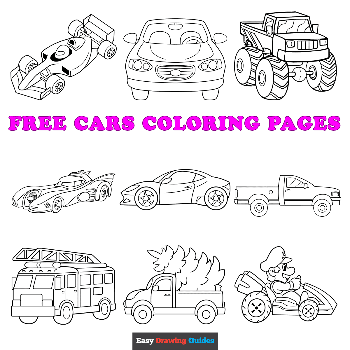 Free Printable Cars Coloring Pages