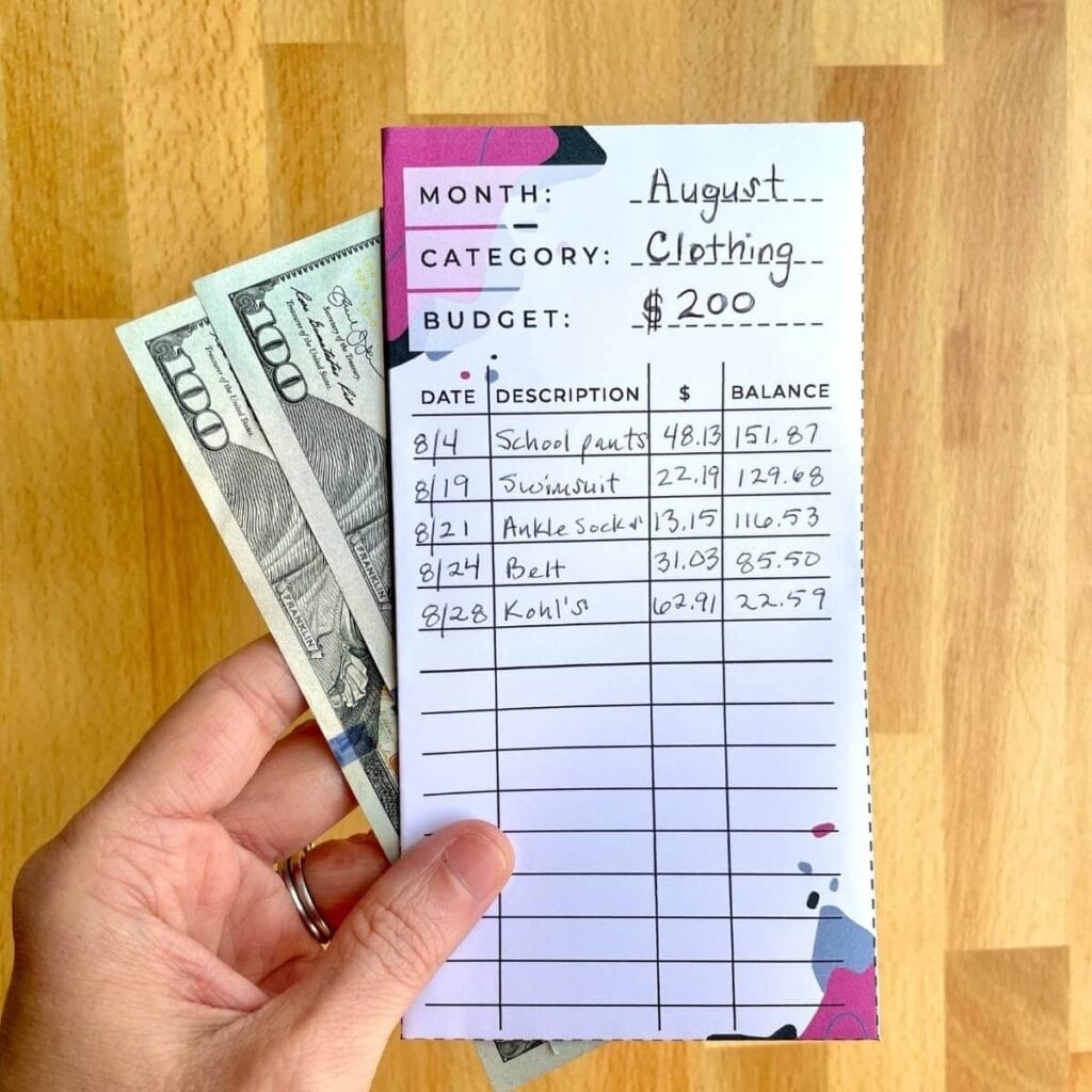 Free Cash Envelope Printables
