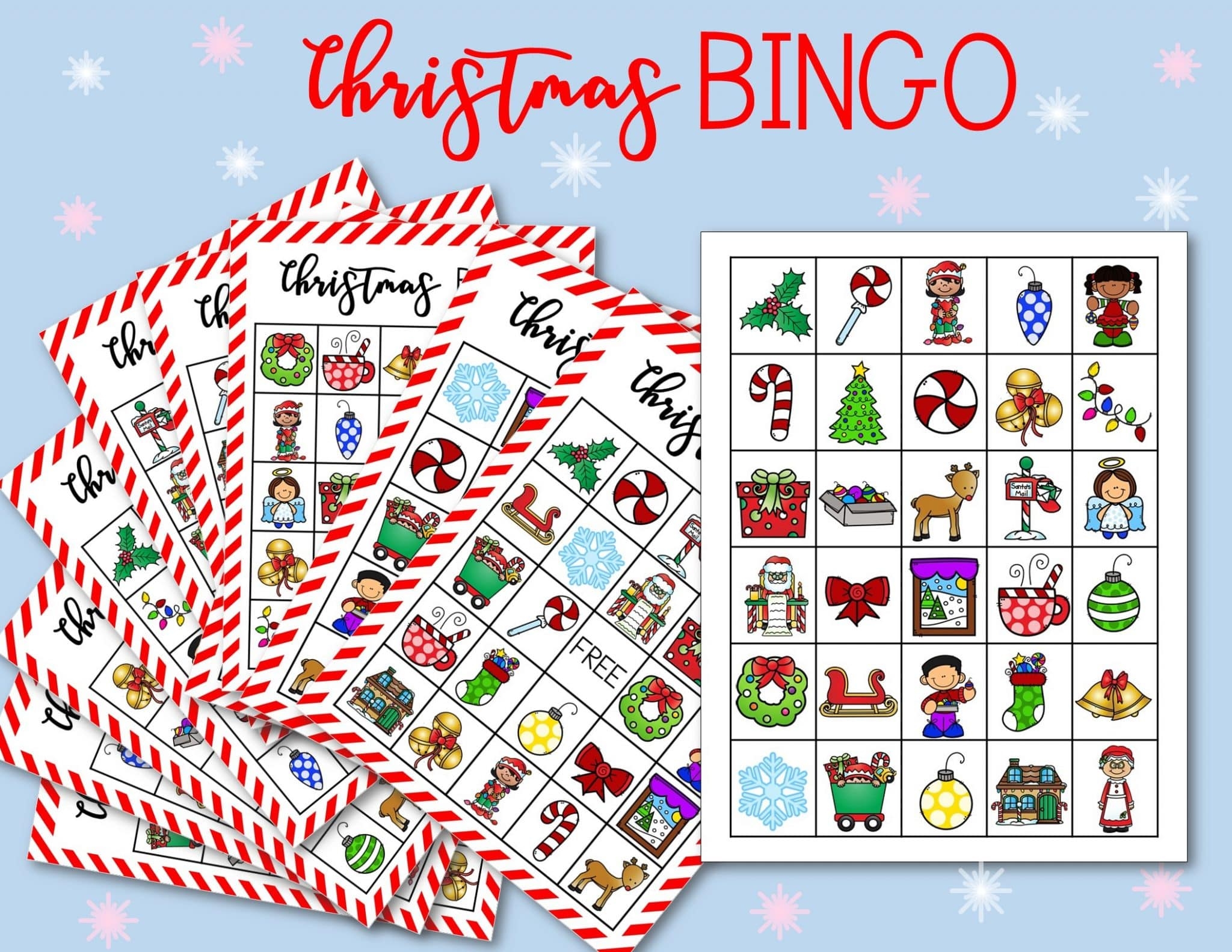 Free Christmas Printable Bingo Cards