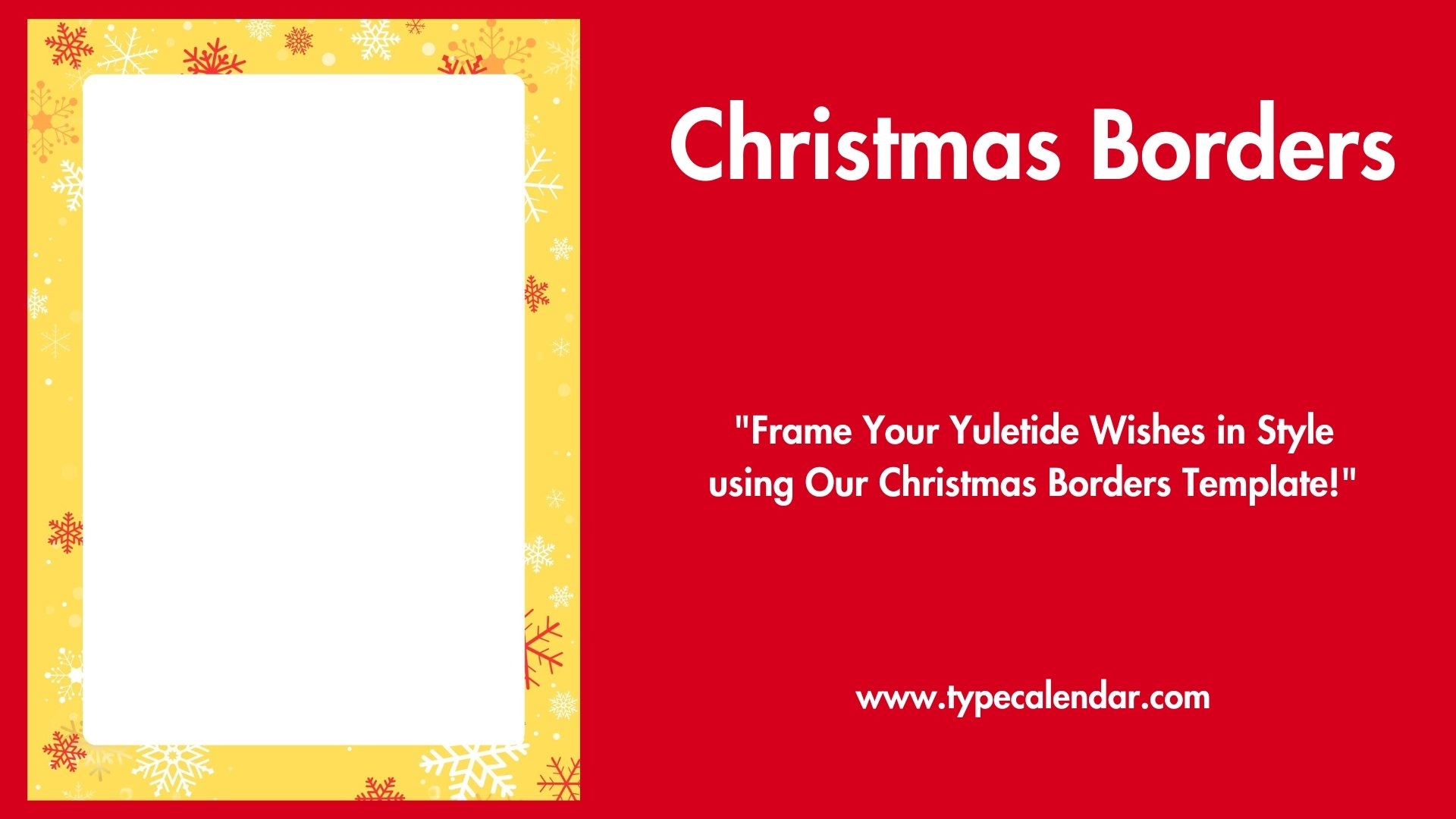 Free Printable Xmas Borders