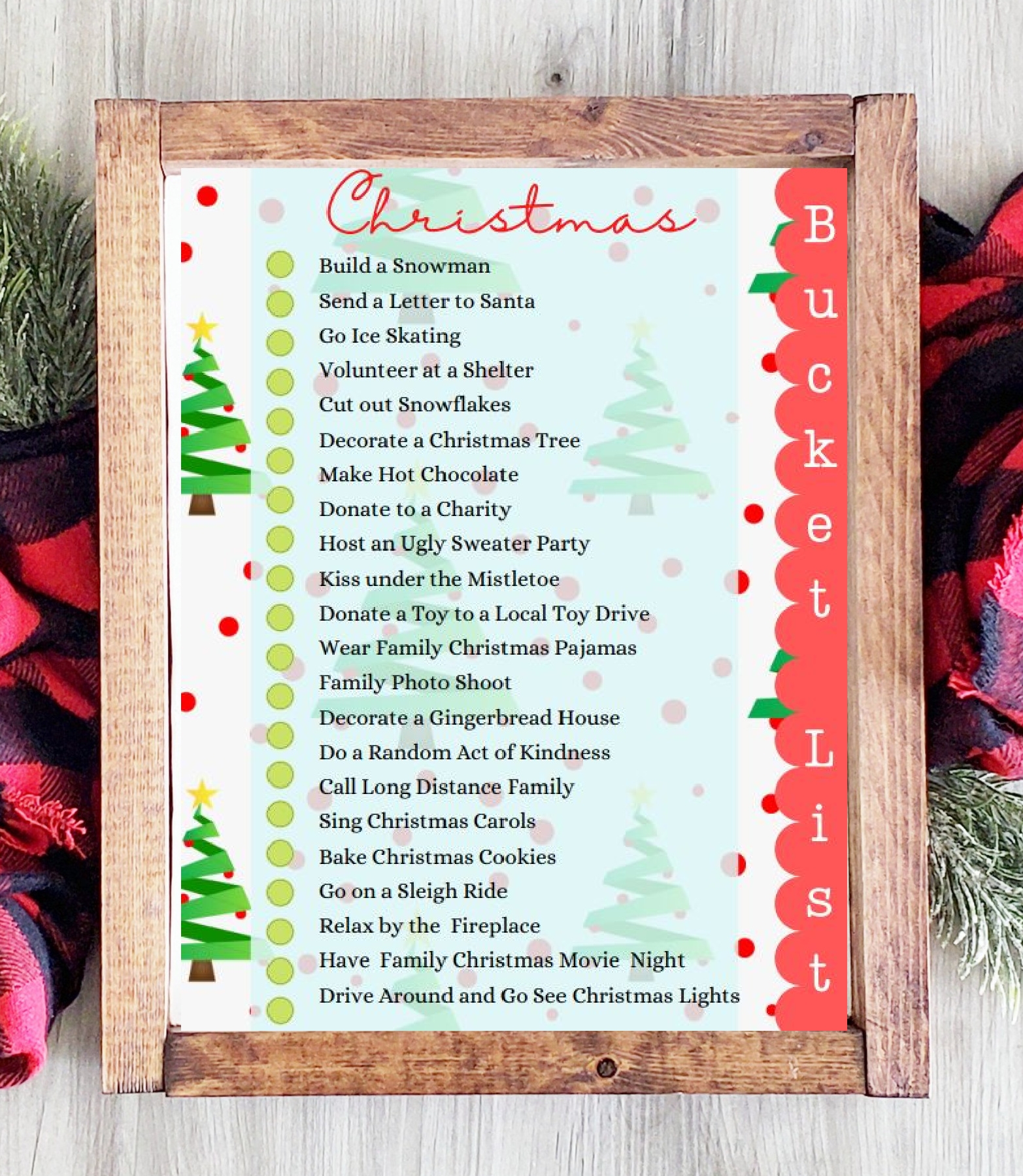 Free Printable Christmas Bucket List Sweet Pea