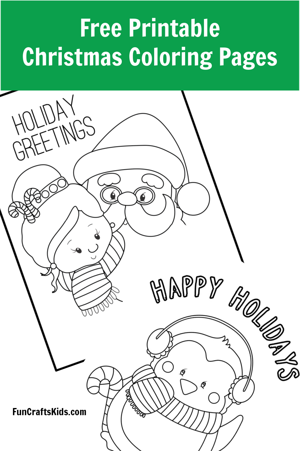 Free Printable Christmas Coloring Pages Fun Crafts Kids
