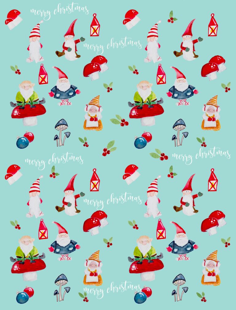 Free Printable Christmas Gift Wrap
