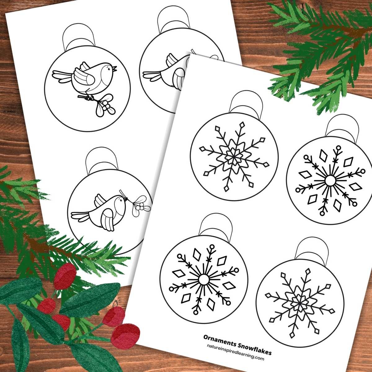 Free Printables For Christmas Ornaments