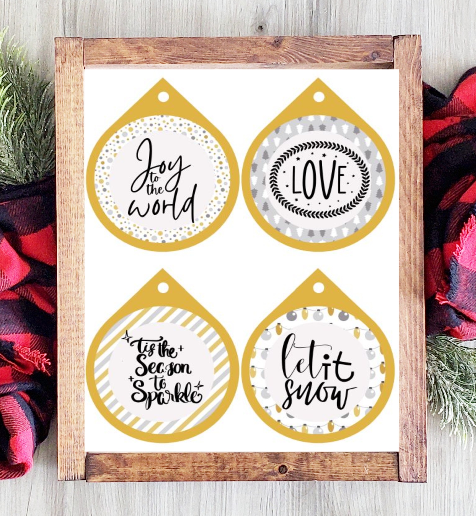 Free Printable Christmas Ornaments Sweet Pea