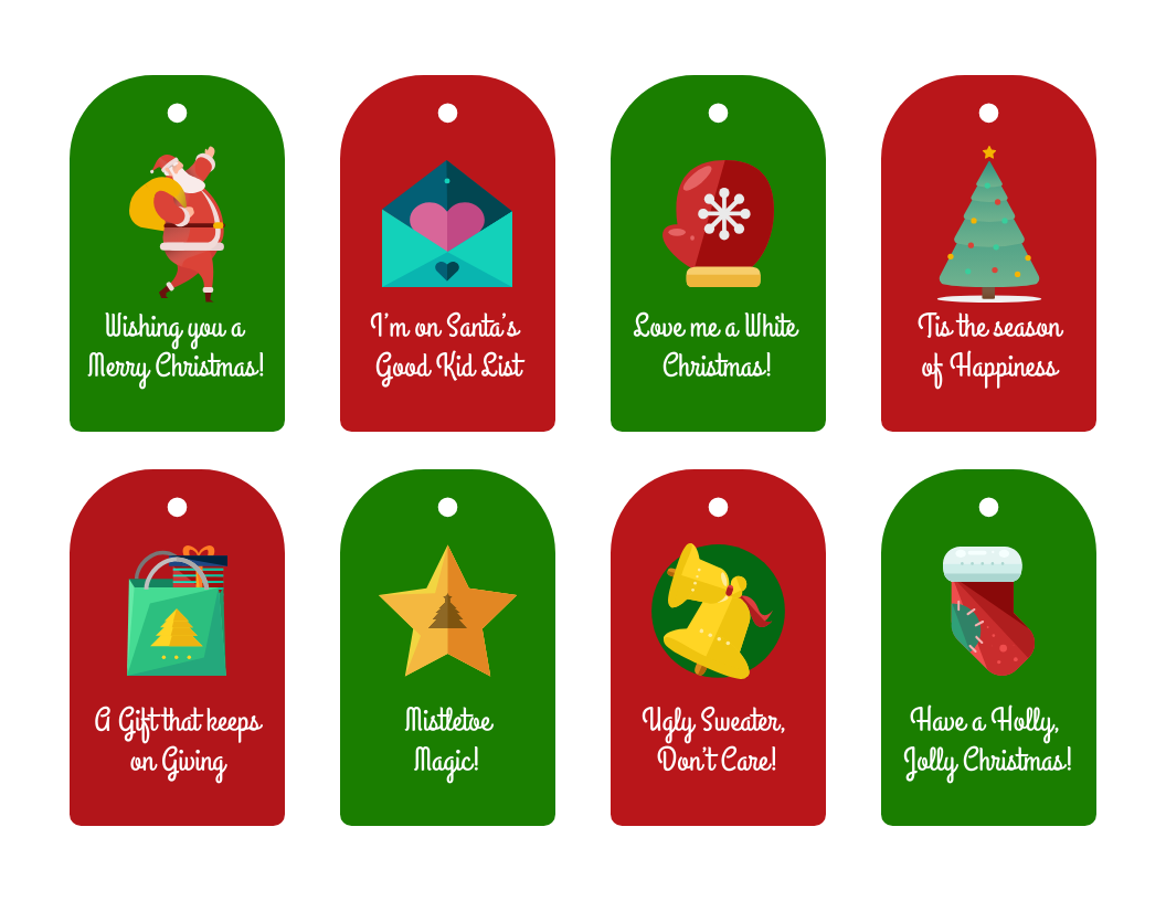 Free Printable Christmas Present Template