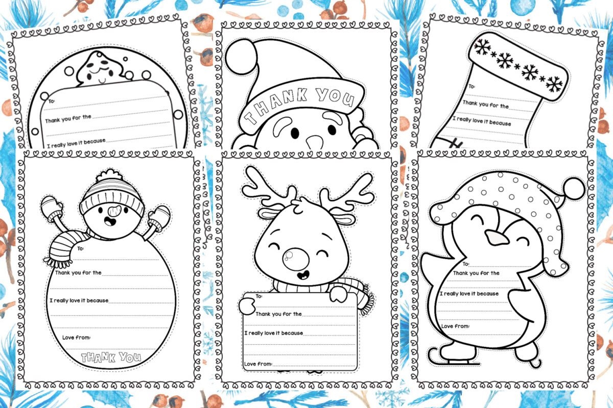 Free Printable Christmas Thank You Notes Frugal Mom Eh 