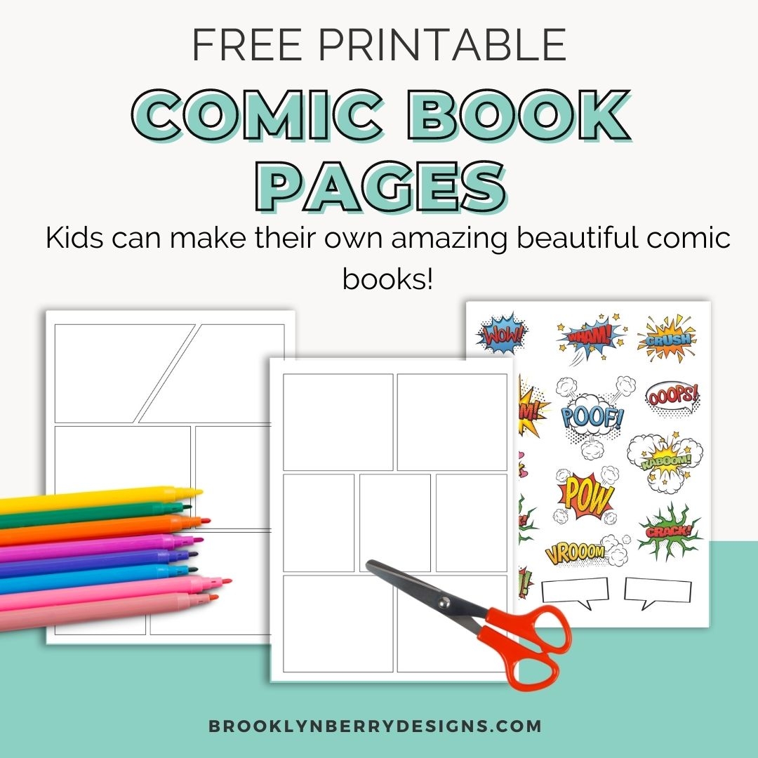 Free Printable Comic Strip Template Pdf