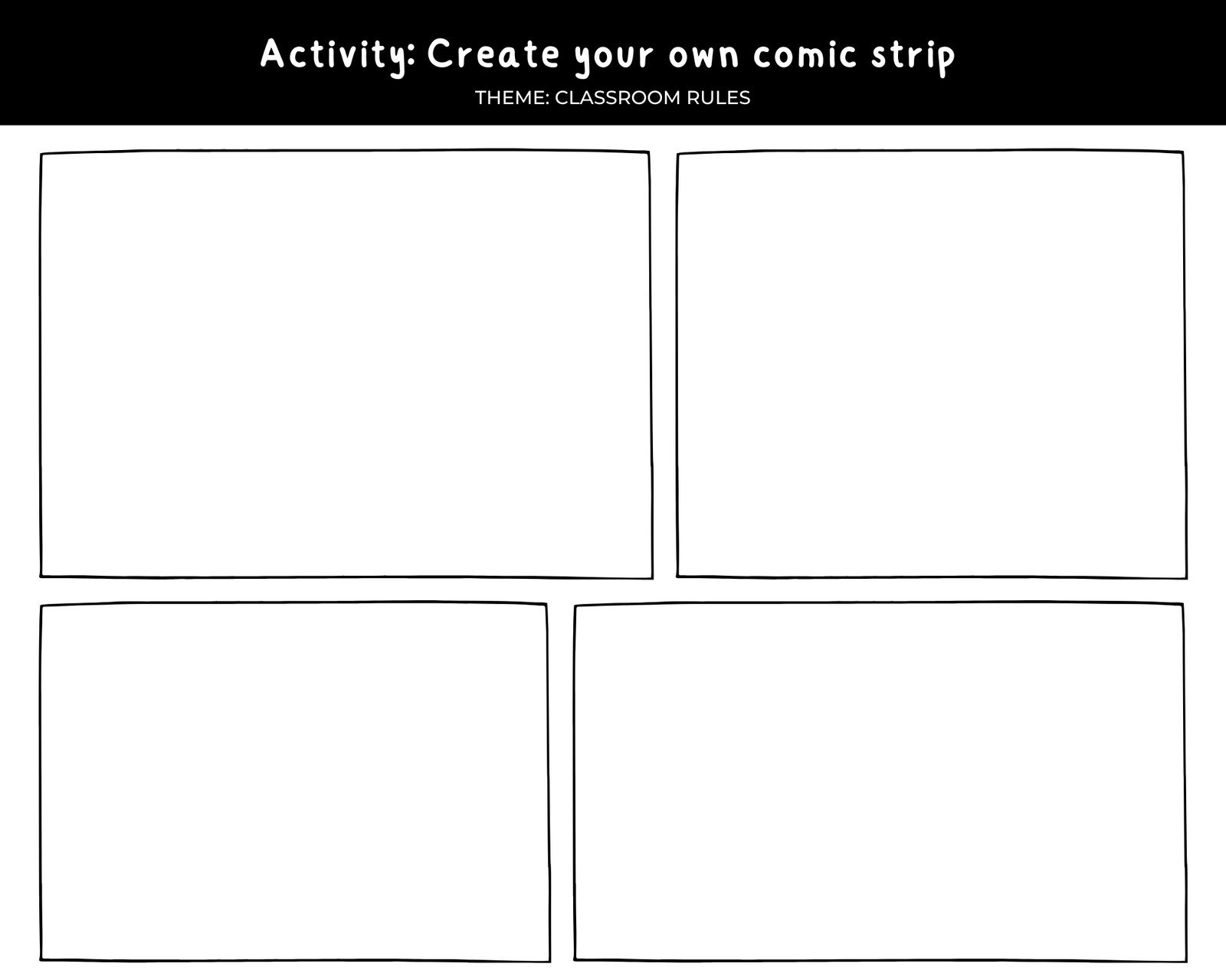 Free Printable Comic Strip Templates You Can Customize Canva