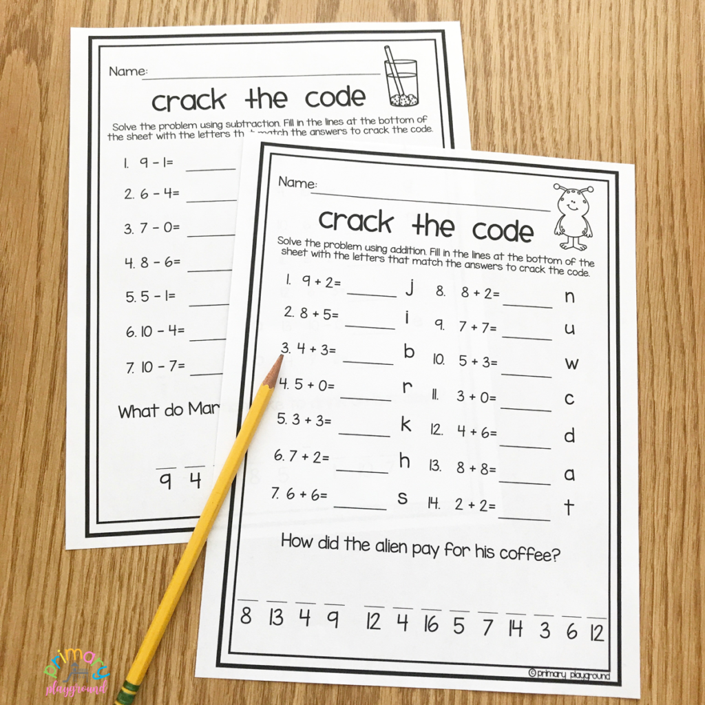 Free Printable Secret Code Worksheets