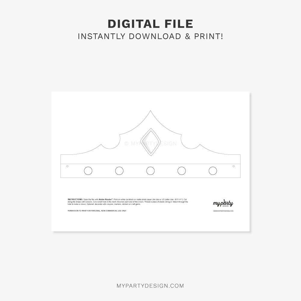Printable Crown Template Free