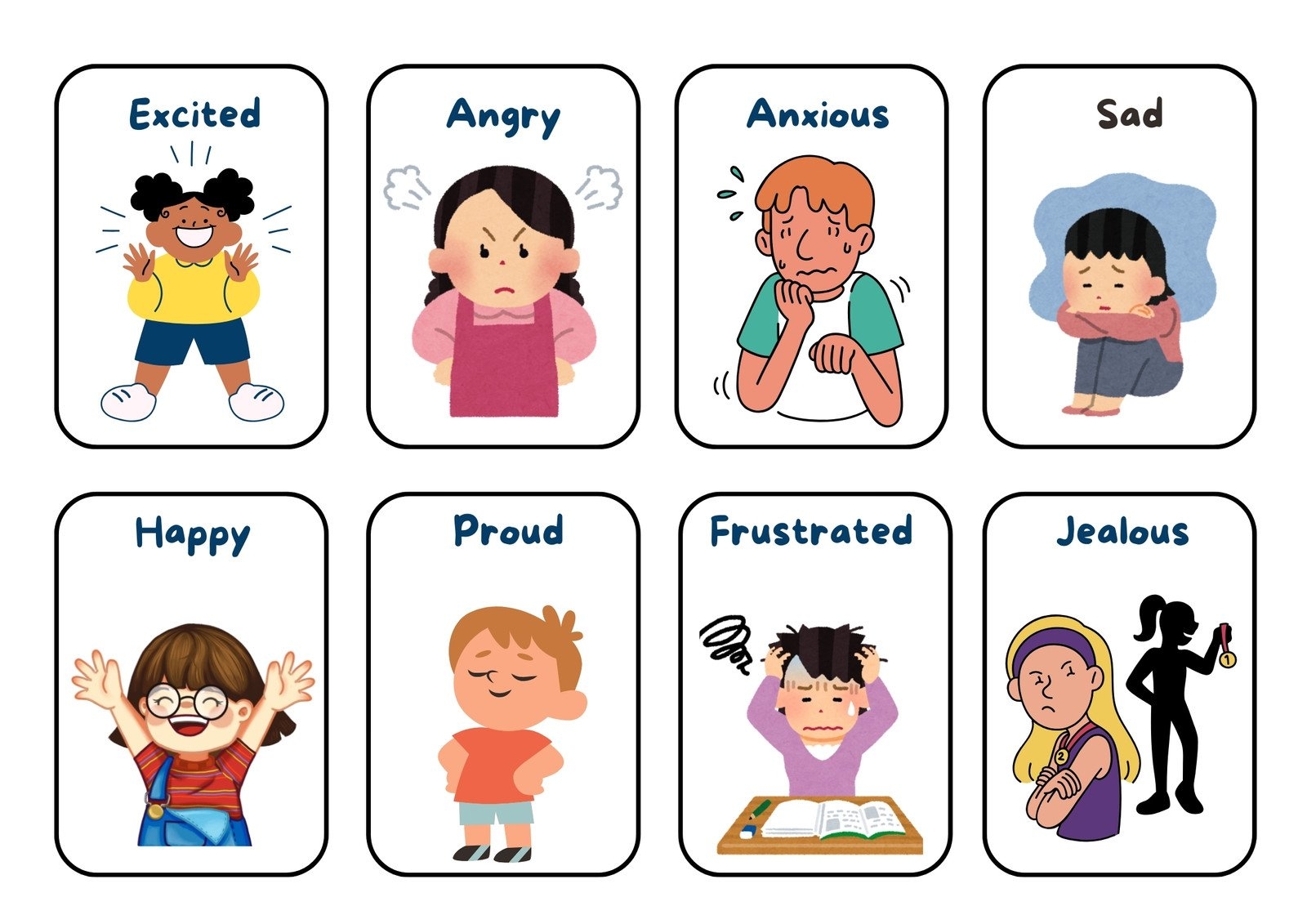 Emoji Feelings Faces Free Printable
