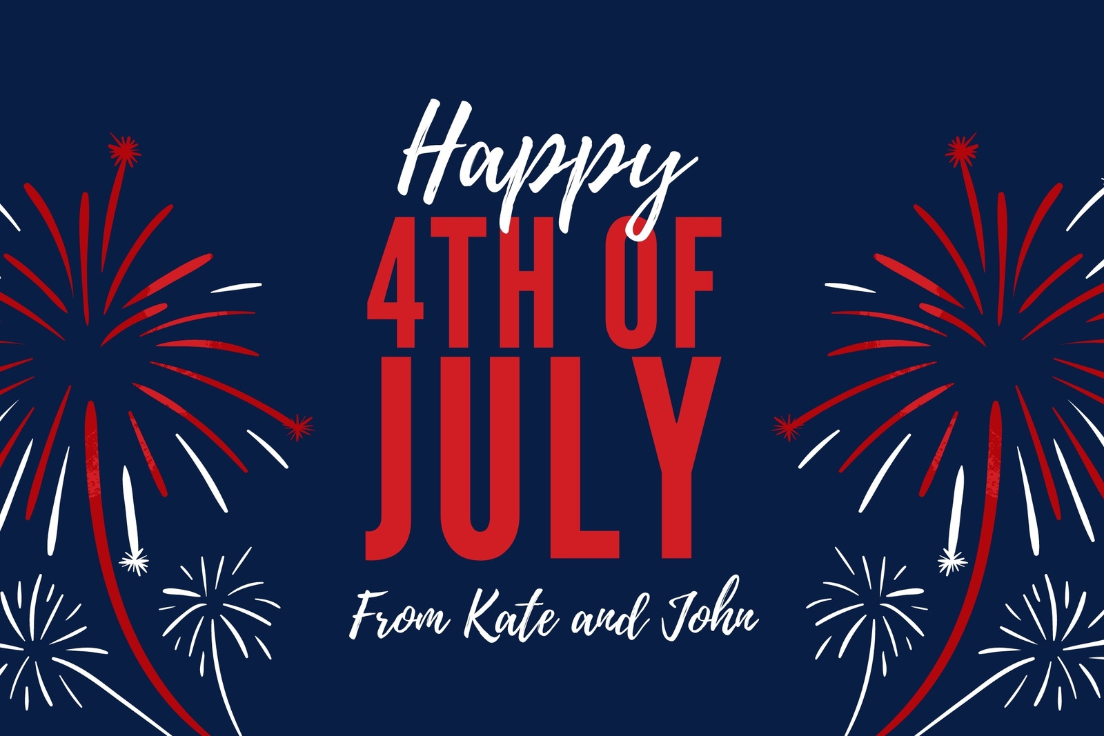 Free Printable Customizable 4th Of July Card Templates Canva
