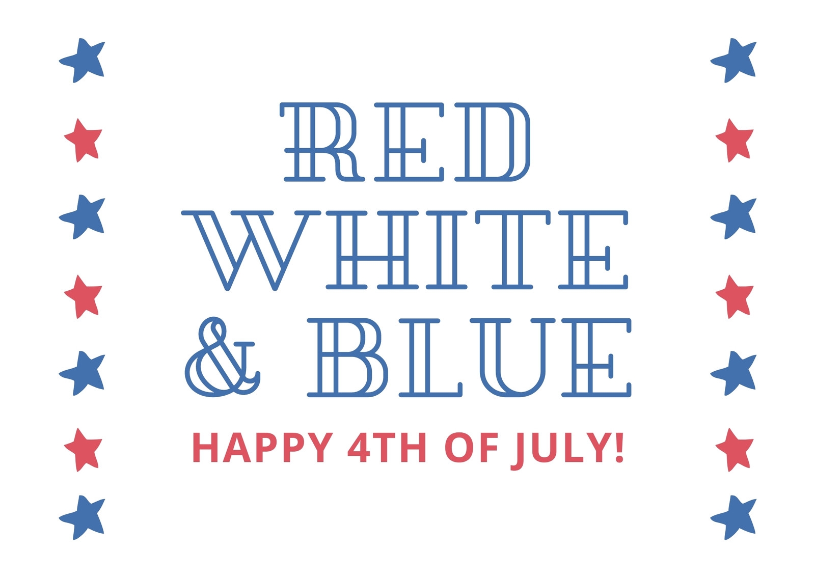Free Printable Customizable 4th Of July Card Templates Canva
