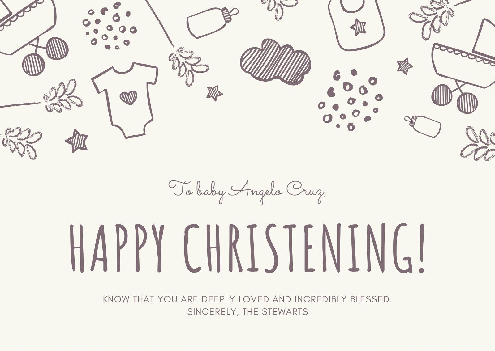 Free Printable Customizable Baptism Card Templates Canva