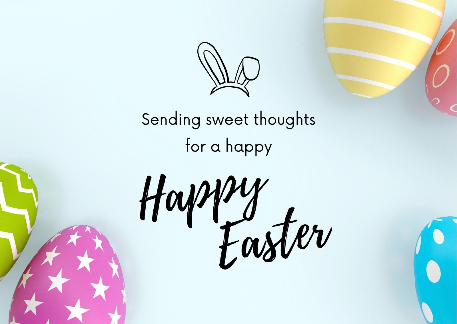 Free Printable Customizable Easter Card Templates Canva