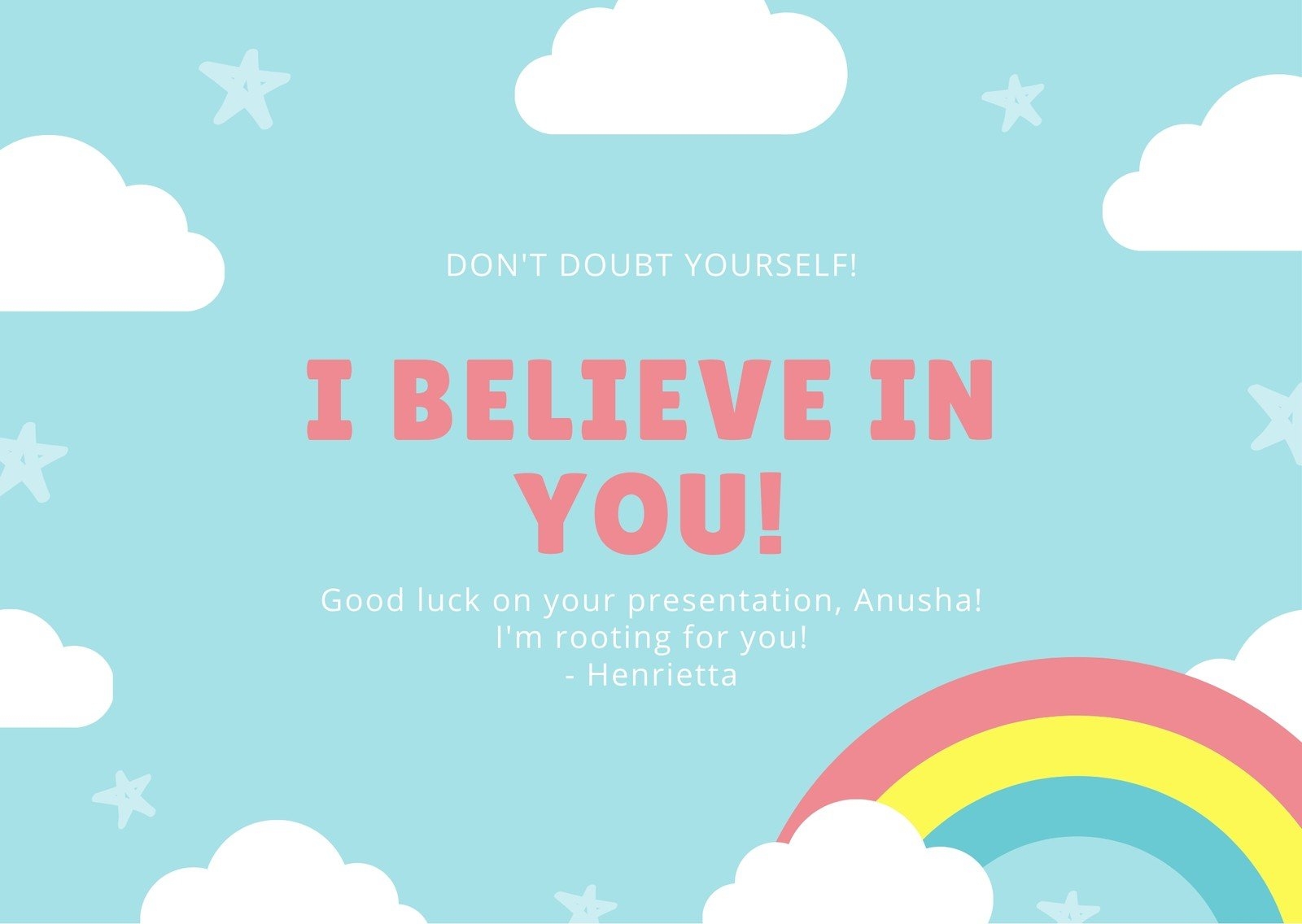 Free Printable Customizable Good Luck Card Templates Canva