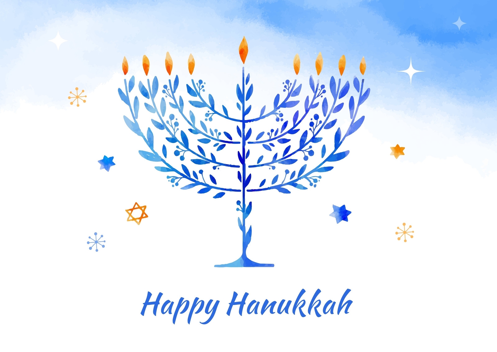 Free Printable Customizable Hanukkah Card Templates Canva