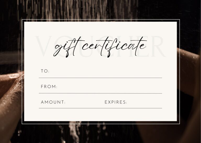 Free Printable Customizable Spa Gift Certificate Templates Canva