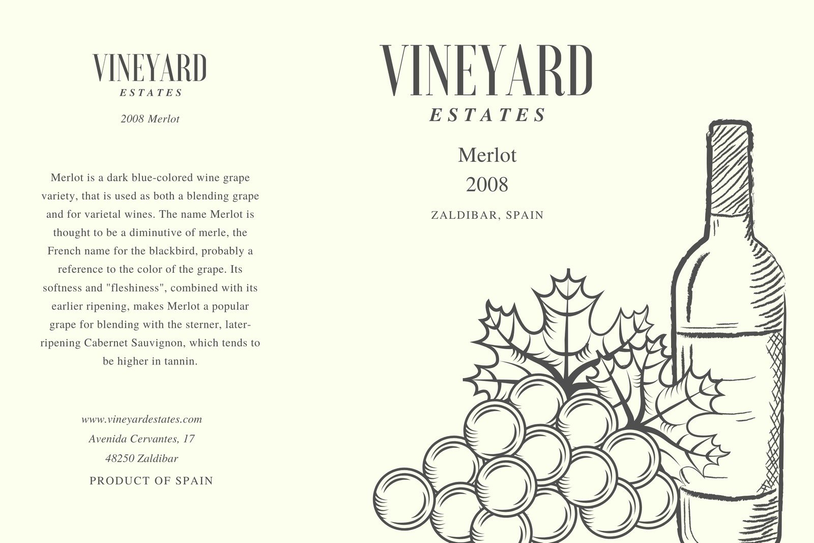 Free Printable Customizable Wine Label Templates Canva