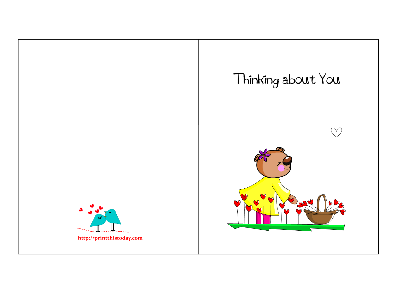 Free Printable Cute Love Cards For Him