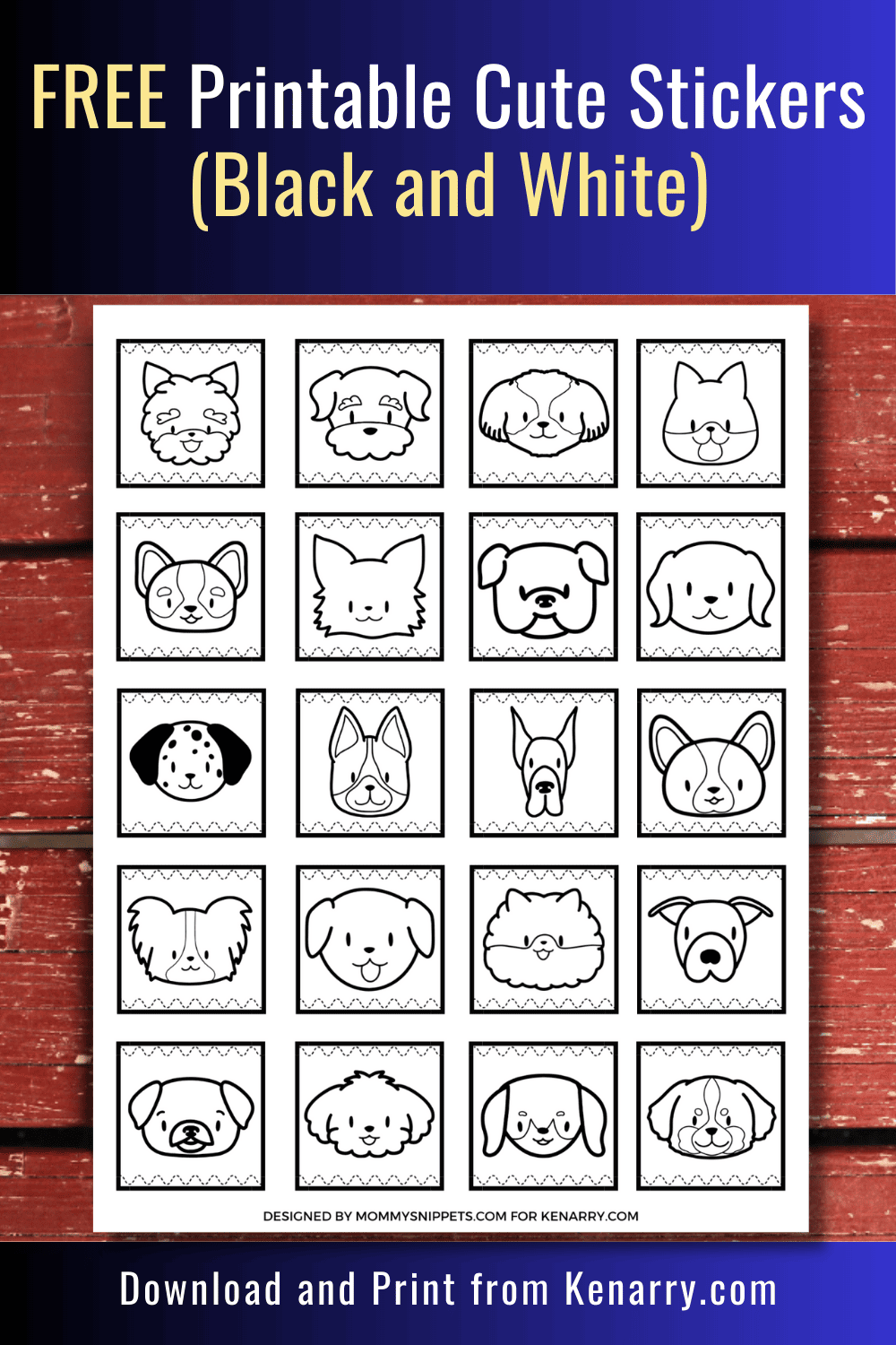 Free Printable Cute Stickers Black And White Ideas For The Home