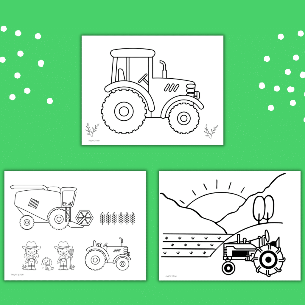 Free Tractor Coloring Pages Printable