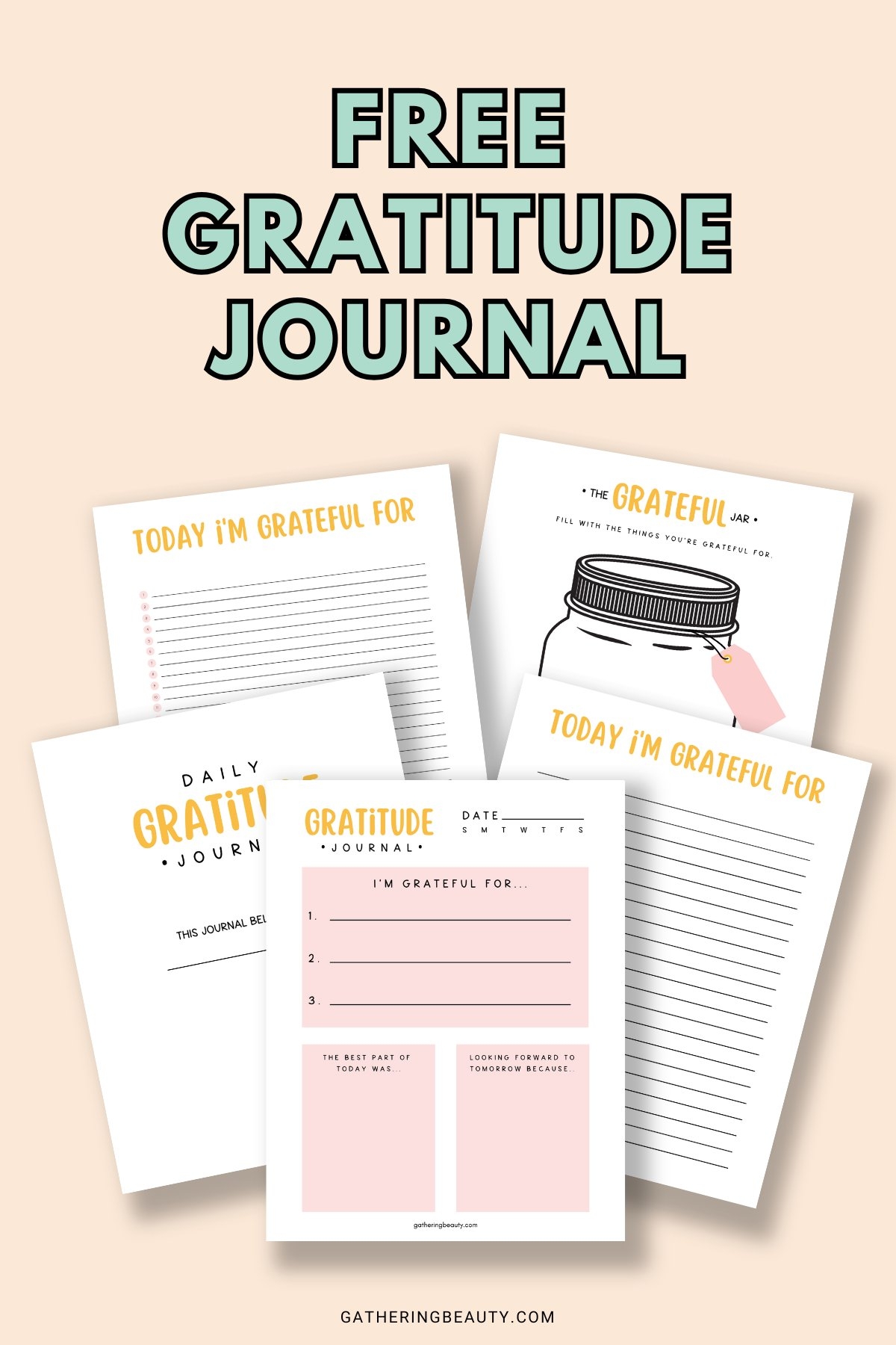 Free Printable Gratitude Journal