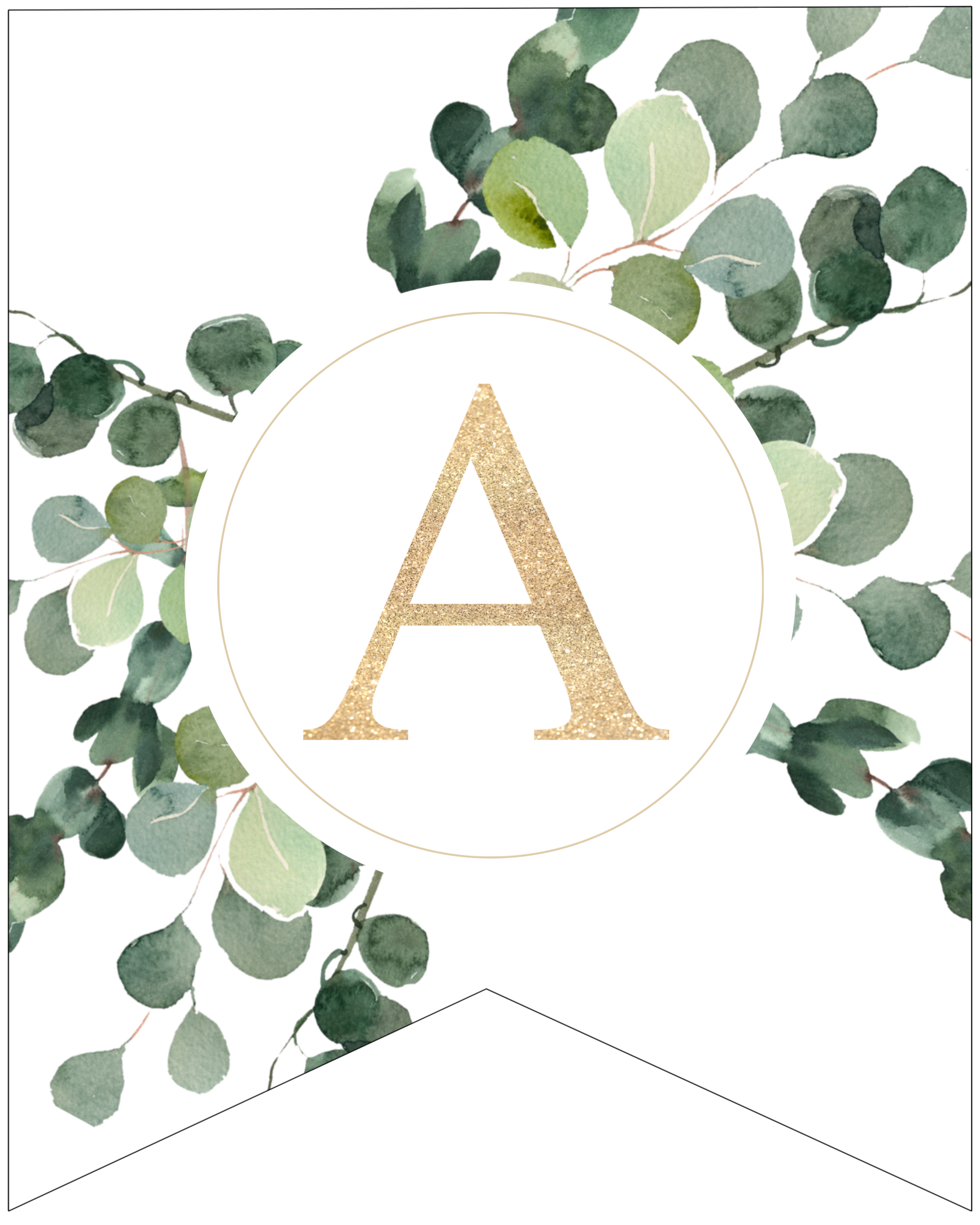 Free Printable Decorative Banner Letters Paper Trail Design
