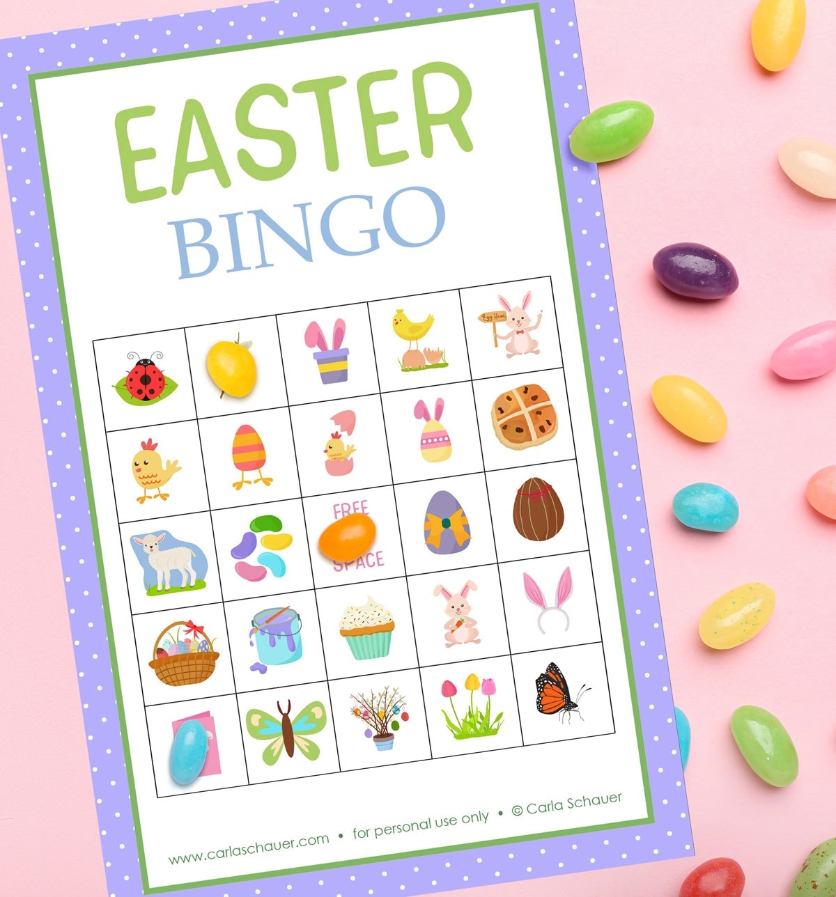 Free Printable Easter Bingo Cards for All Ages Carla Schauer 